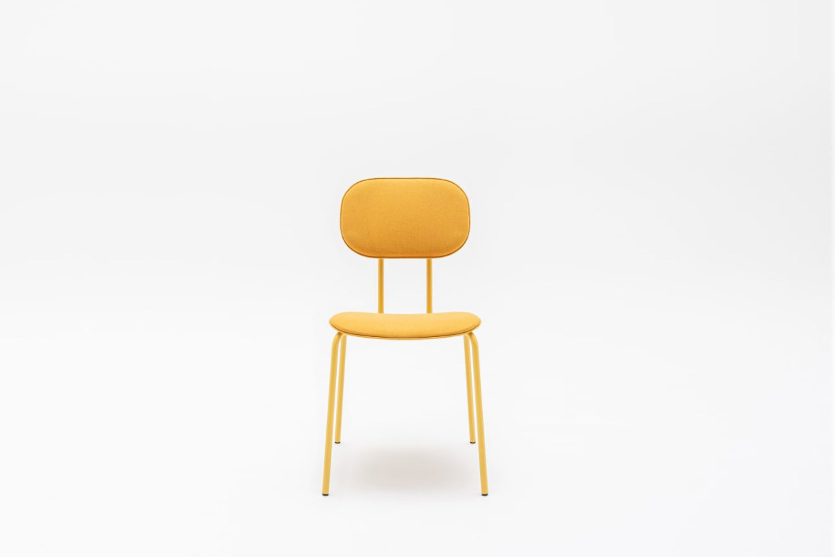 New School sedia imbottita con base fissa