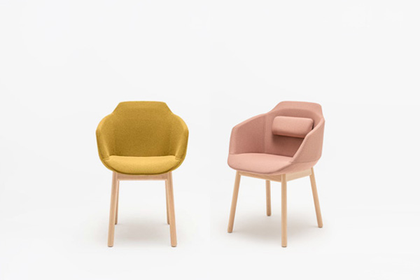 Ultra sedia con base in legno