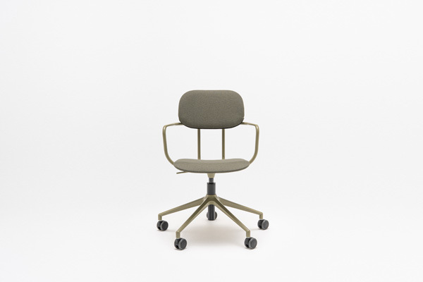 New School upholstered chair with height adjustment