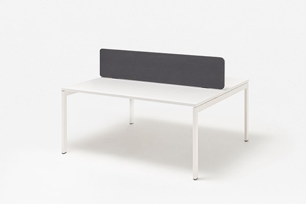 Twin desk screens