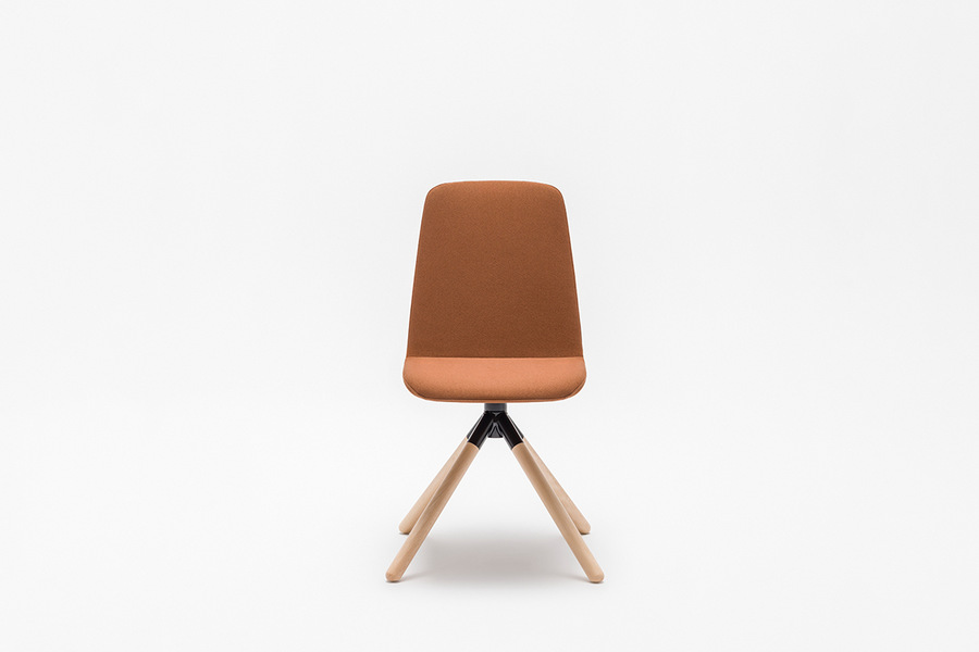 Ulti chair wooden swivel base