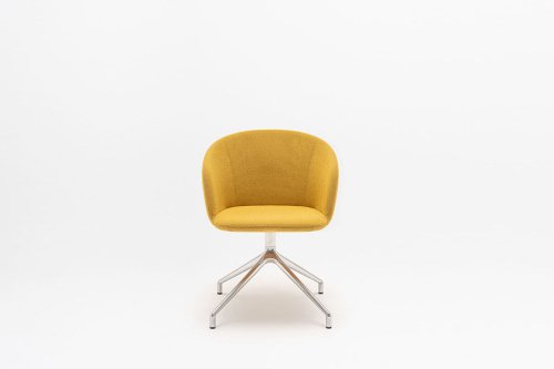 Grace chair polished aluminium base