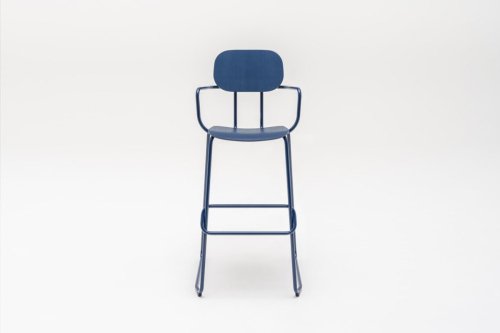 New School plywood high stool