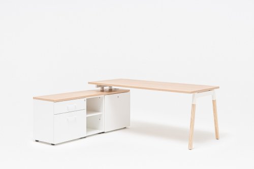 Ogi W desk managerial cabinet