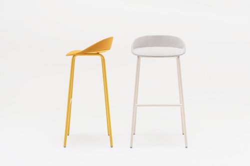 Team high stool upholstered