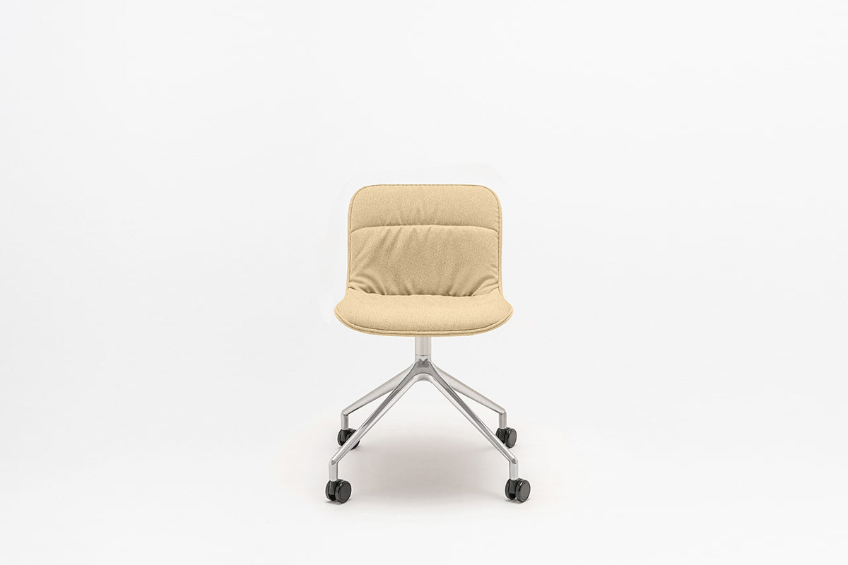 Baltic 2 Soft Duo sedia con base in alluminio lucidato