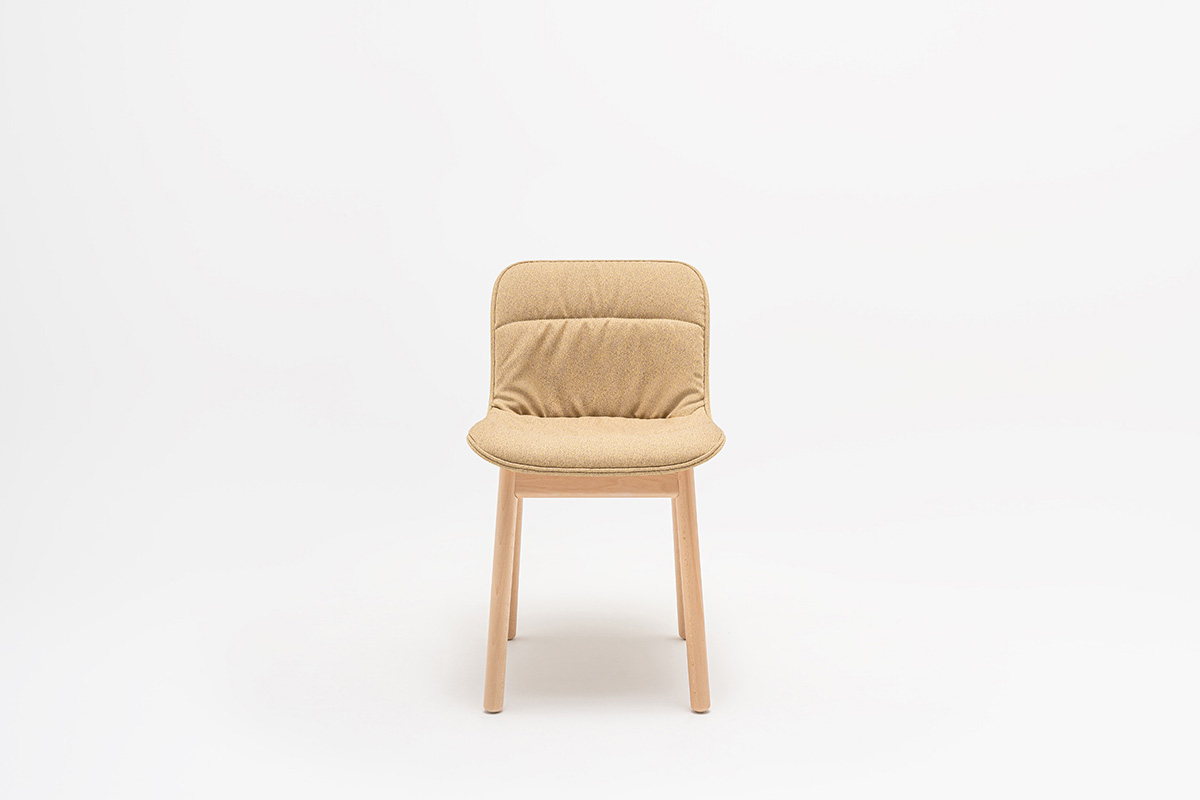 Baltic 2 Soft Duo sedia con base in legno