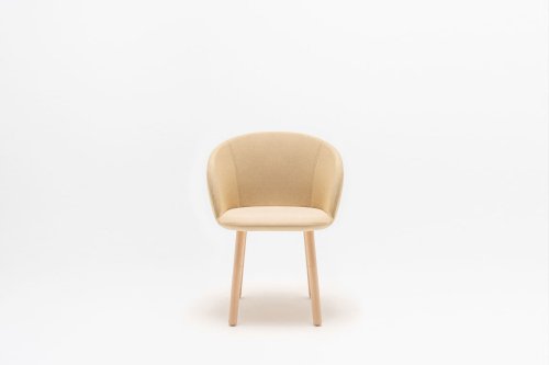 Grace silla con base de madera