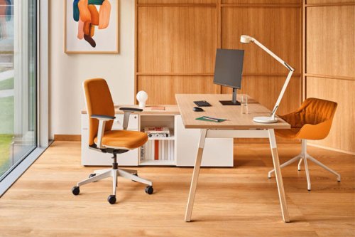 Ogi W - Schreibtisch mit Schrank