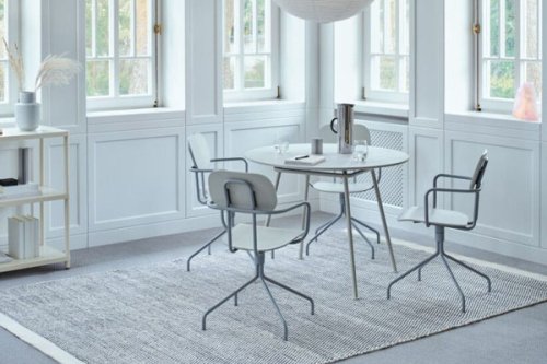 New School - Stuhl aus Sperrholz mit Drehgestell