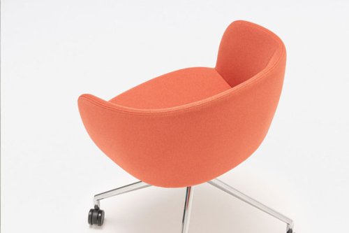 Grace - Stuhl mit poliertem Aluminiumgestell