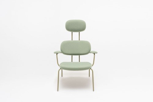 New School Lounge fauteuil avec appui tête tissu