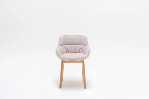 Baltic Soft Duo sedia con base in legno