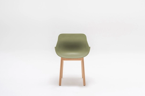 Baltic Basic sedia con base in legno