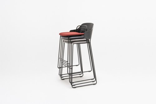Afi - tabouret haut rembourré