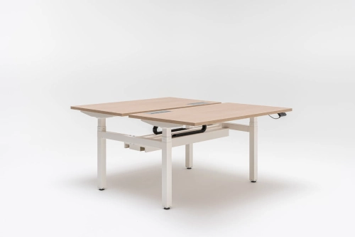 Ogi Drive Bench with common cable tray bench desk with electric height adjustment, twin-motor frame