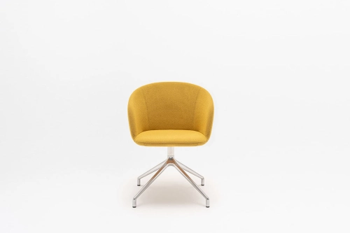 Grace sedia con base in alluminio lucidato