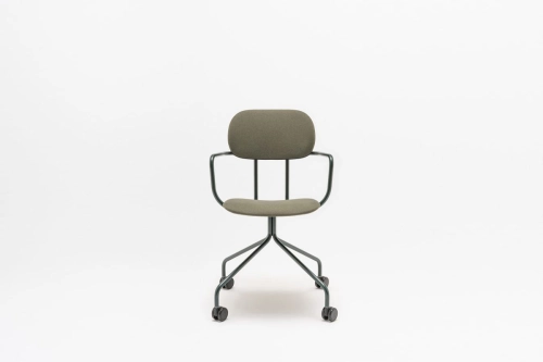 New School sedia imbottita con base fissa con ruote