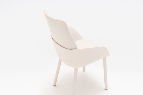 Senda - sedia con base in legno