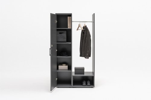 Standard - clothes rack attached to cabinets