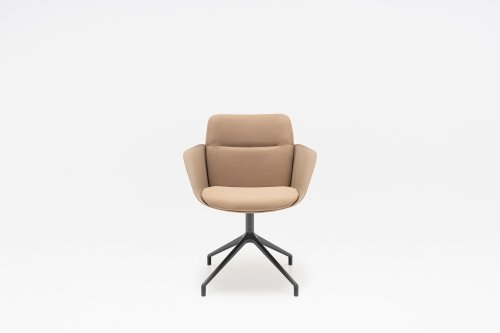 Senda swivel chair with aluminum base