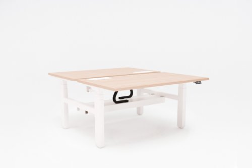Neue Generation Ogi Drive Bench Doppelschreibtisch elektrisch höhenverstellbar mit einer gemeinsamen Kabelschiene